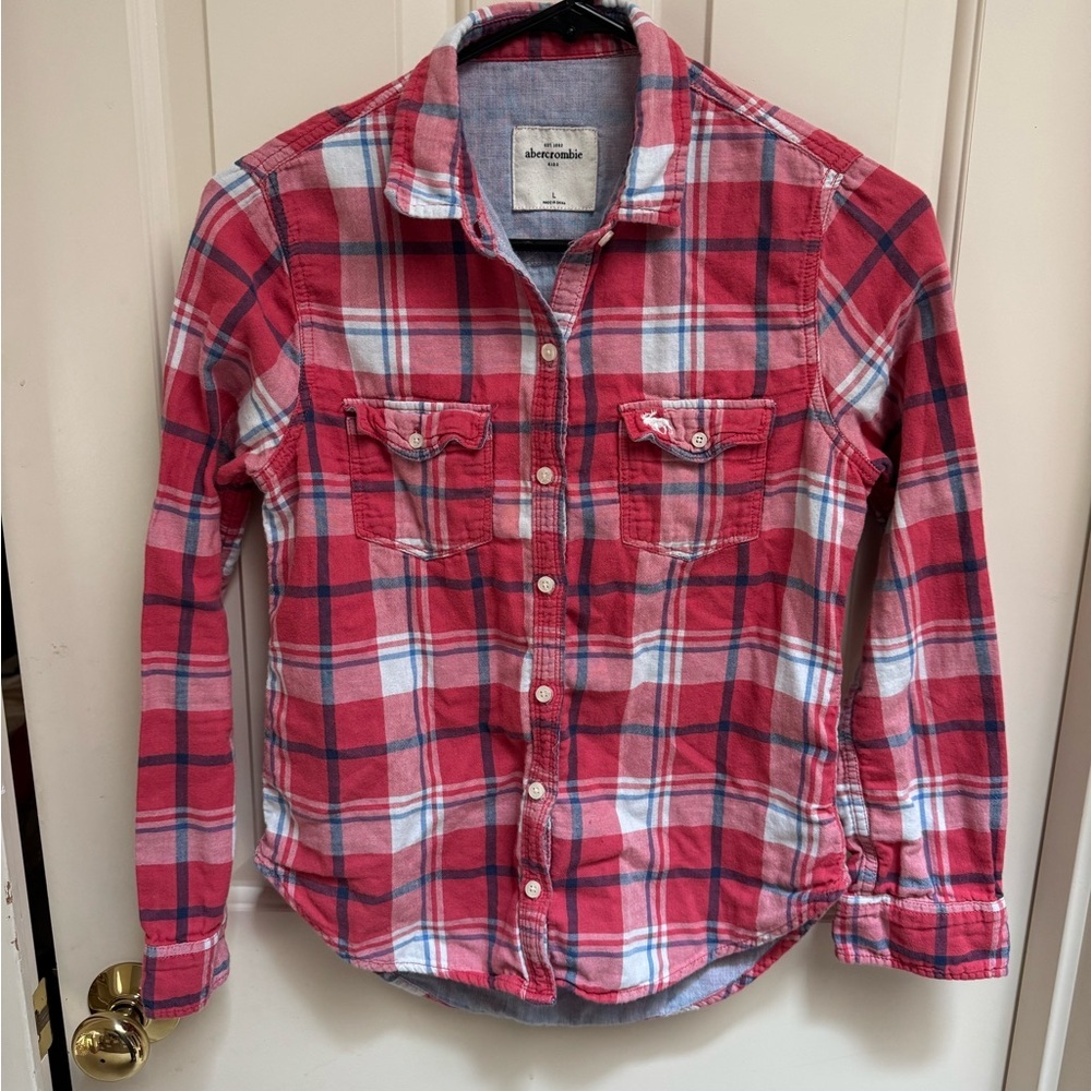 Abercrombie Kids Plaid Flannel Button Down